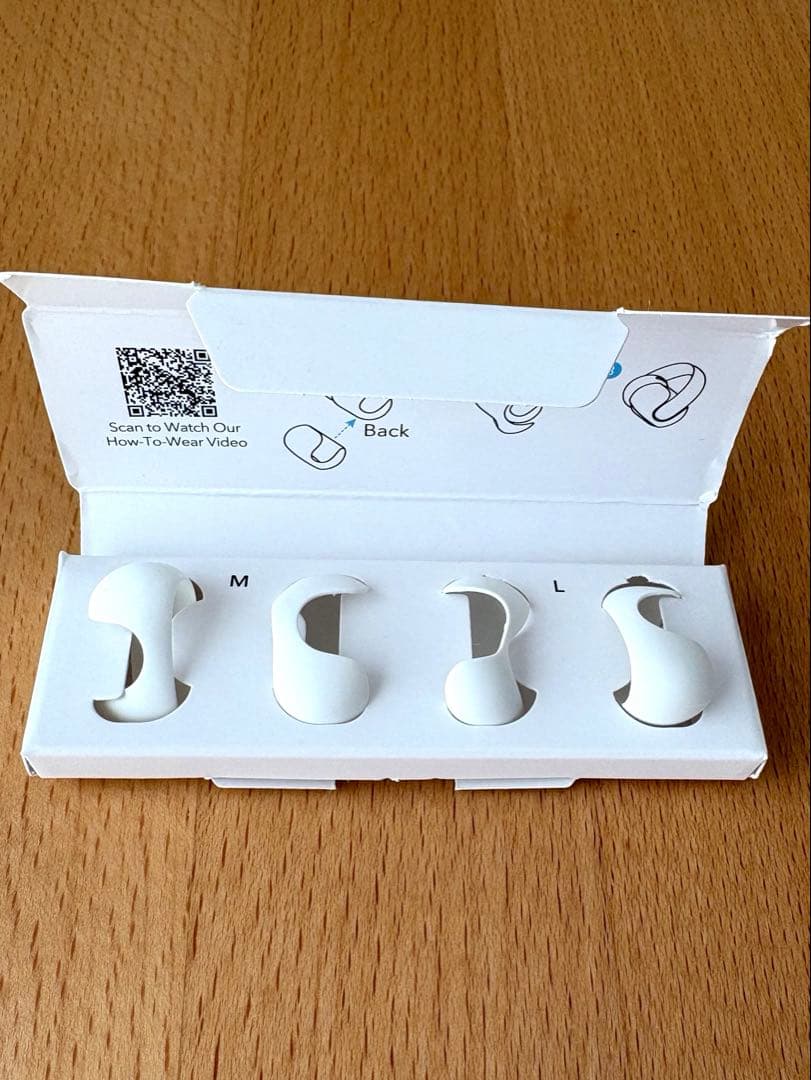 Anker Soundcore AeroClip ホワイト&ゴールド