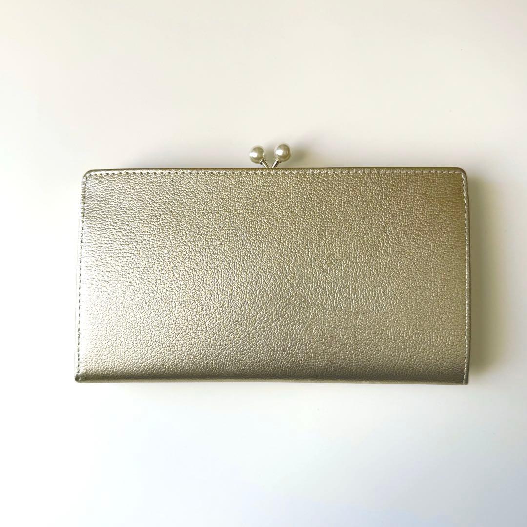 TOPKAPI トプカピ シュリンクレザー パール がま口 長財布