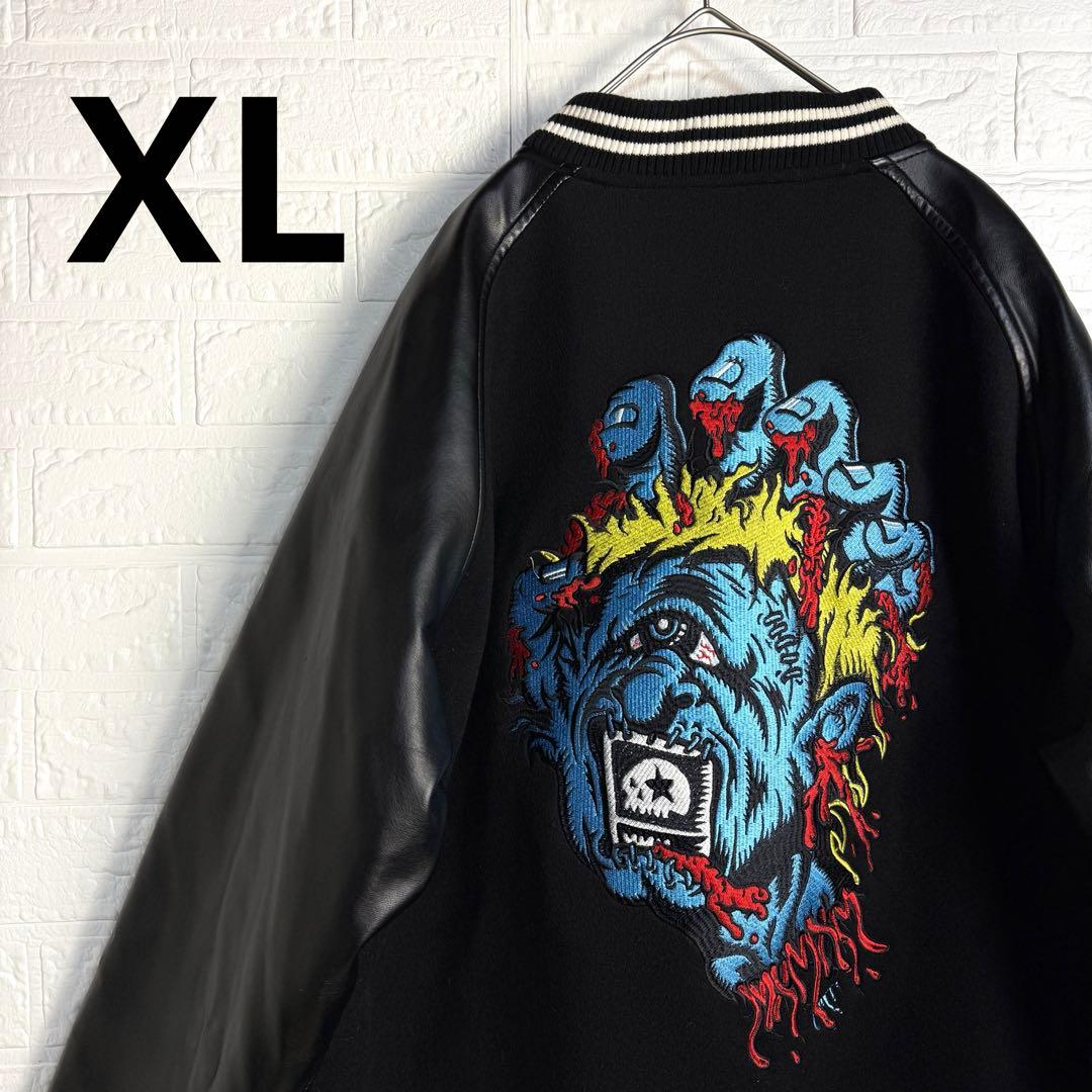 【極美品】 SANTA CRUZ MxMxM コラボ スタジャン オールブラック