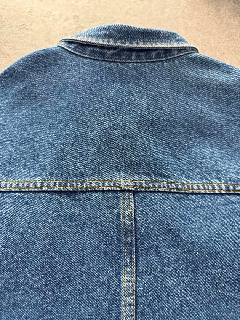 ラウンジドレス　オーバーデニムジャケット　ブルー