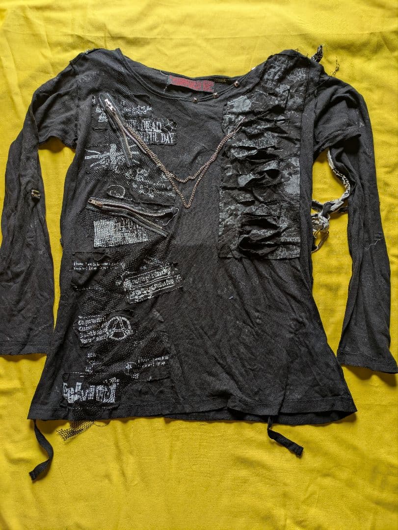 ANARCHYISM for PLUS ブラック長袖トップス