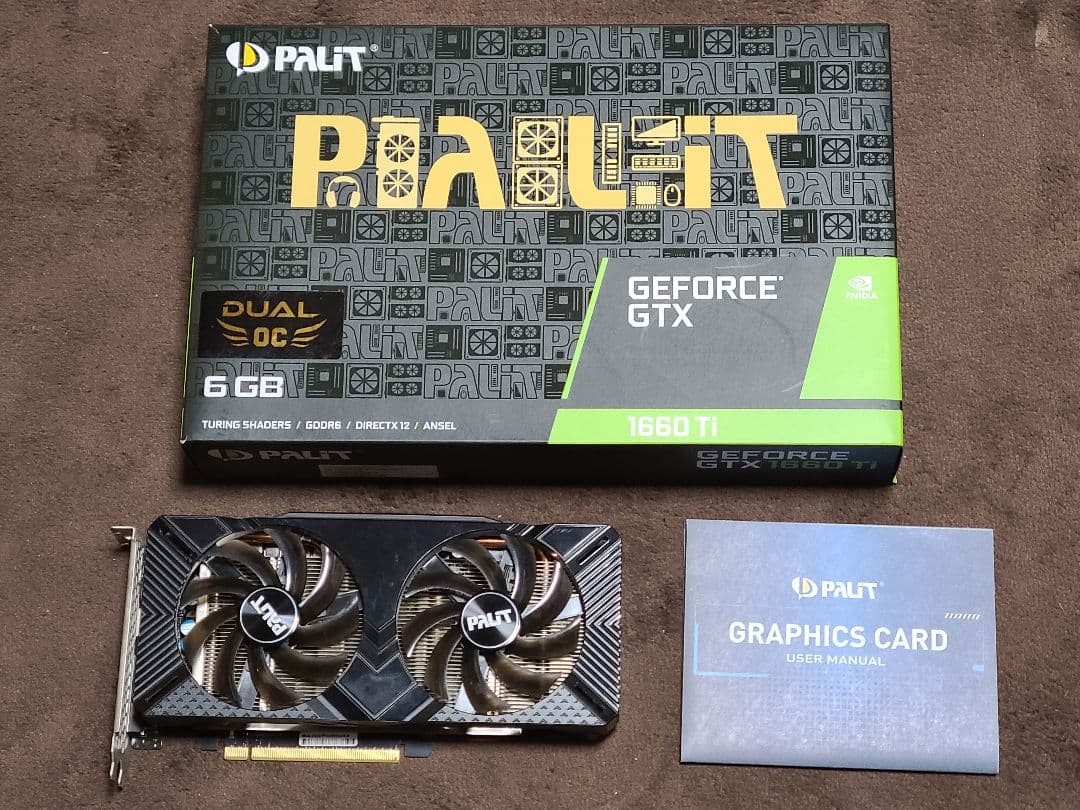 グラフィックボード・グラボ・ビデオカード Palit GeForce GTX 1660 Ti DUAL OC 6GB