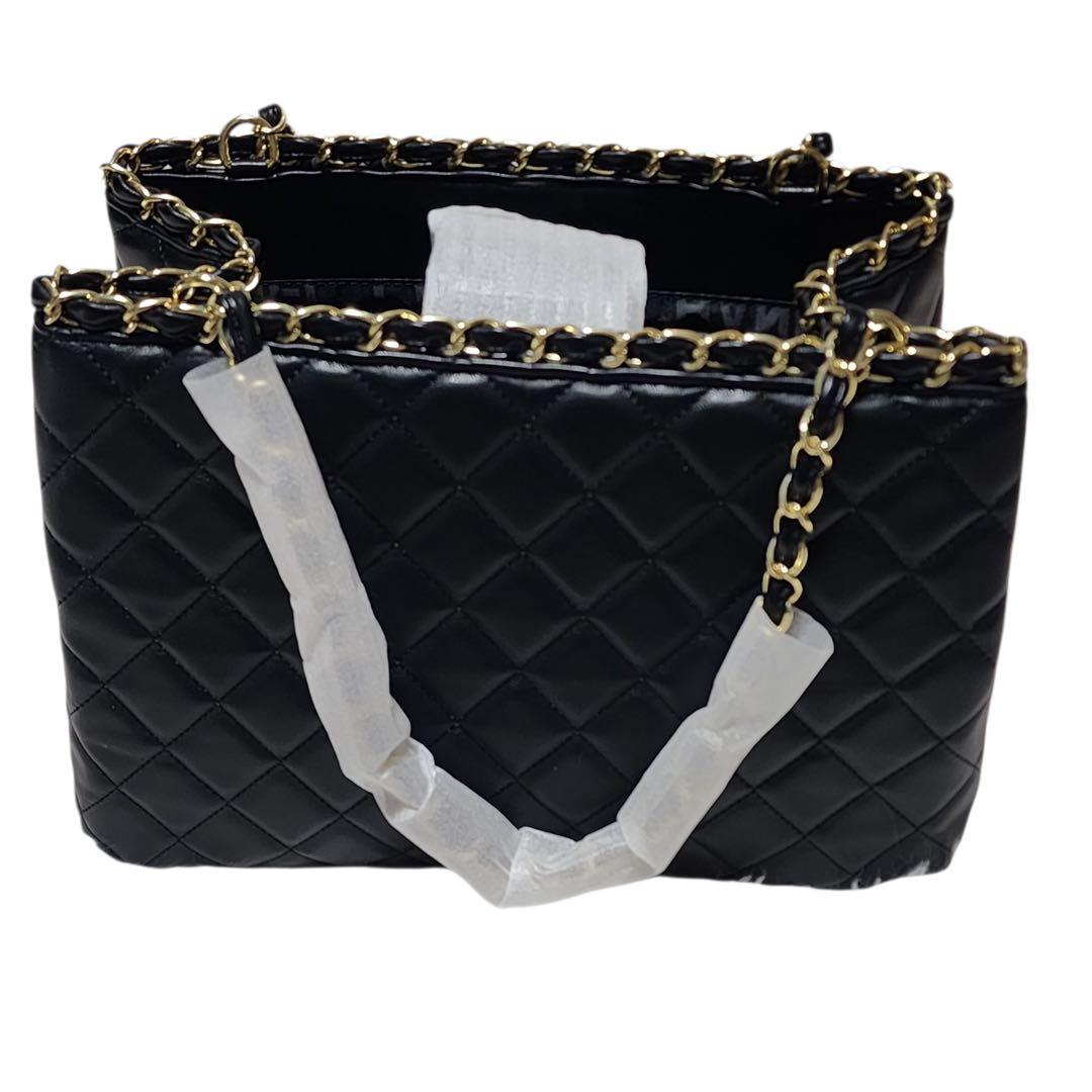 カ*ン様 CHANEL　トートバッグ　キルティング　黒　ノベルティ
