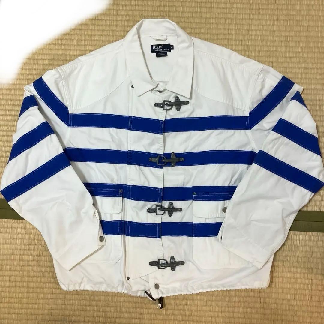 USA製　ポロバイラルフローレン　ファイヤーマンジャケット　ボーダー　希少