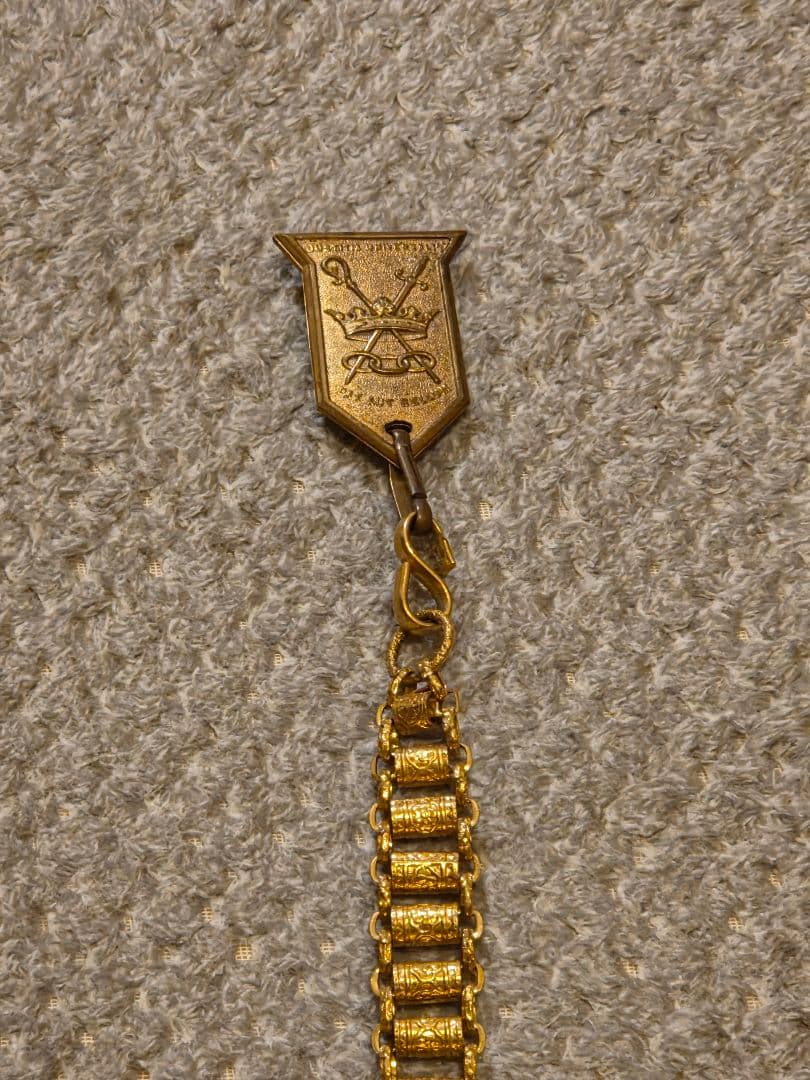 辛*党様 ロングソードチェーン　フリーメイソン　～1920年　アンティーク