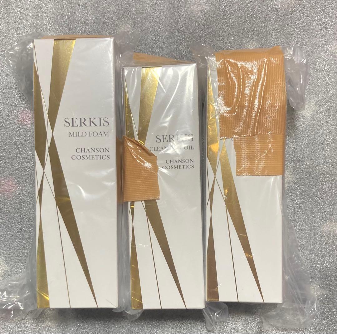 SERKIS 洗顔料セット クレンジング2コ、マイルドフォーム1コ