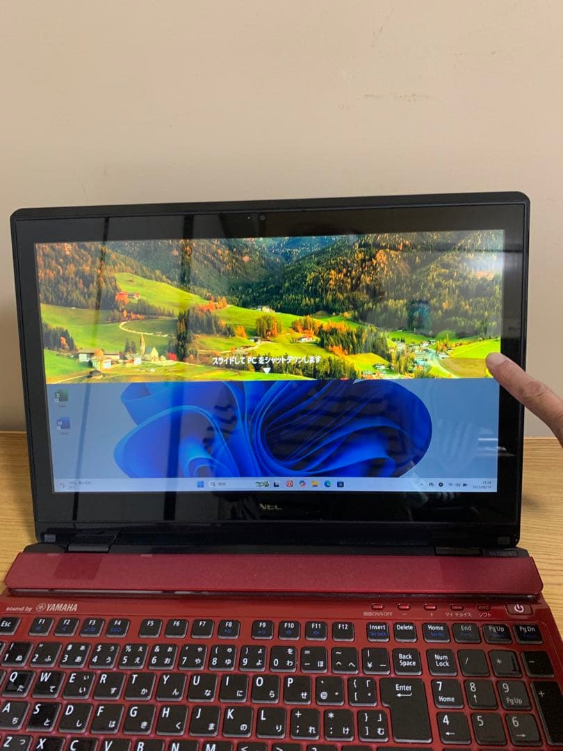 NEC タッチパネルi7/16GB新品SSD 512GB office2024
