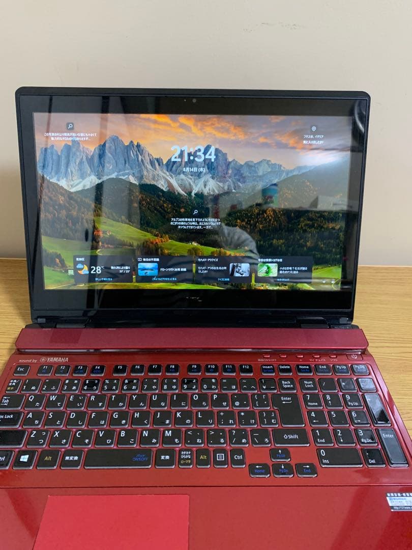 NEC タッチパネルi7/16GB新品SSD 512GB office2024