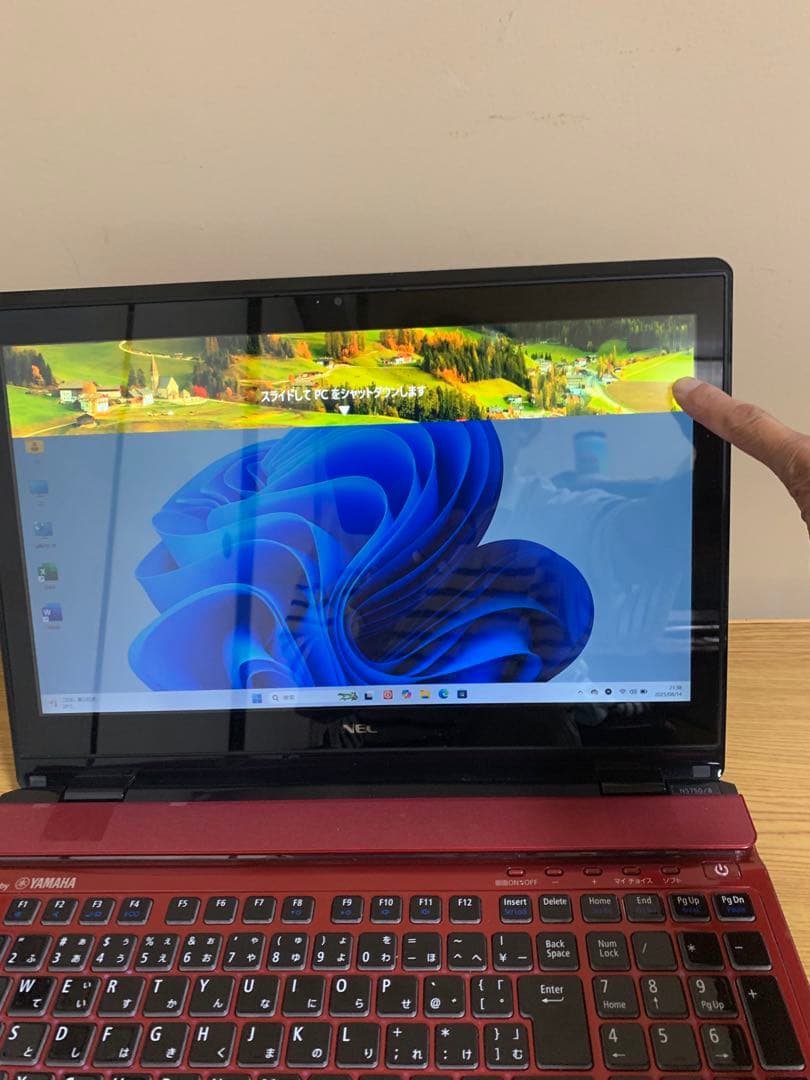 NEC タッチパネルi7/16GB新品SSD 512GB office2024