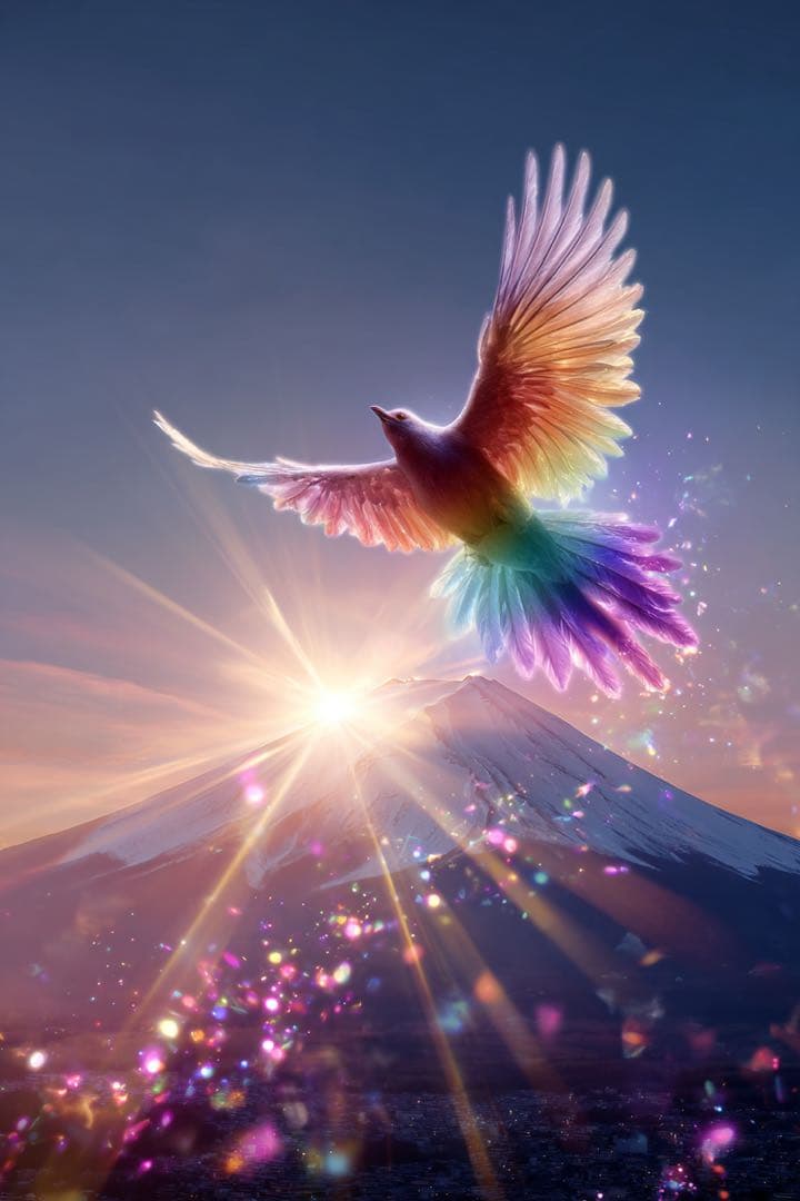 A2✨白龍と富士山 ✨ No. 10 虹の不死鳥No.5 【 宇治るぽさま専用】