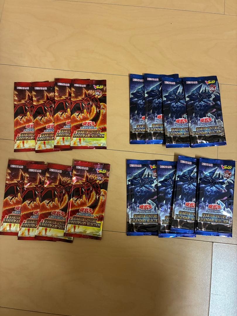 遊戯王 オシリス オベリスク 25th 未開封パック　8パック計16パック