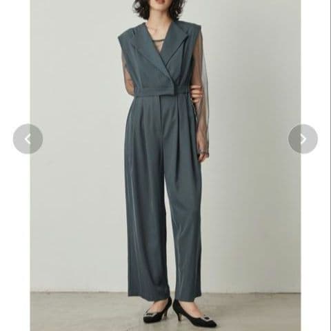 niana / et.UNiVER スタンドアウトカラー パンツドレス 結婚式