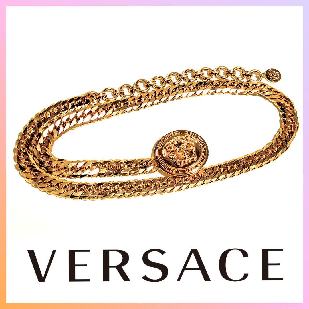 VERSACE ヴェルサーチ✦ゴールド メデューサ✦極太 喜平チェーンベルト