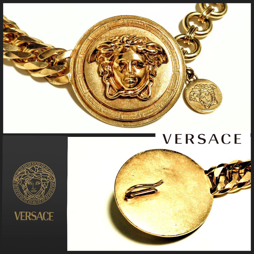 VERSACE ヴェルサーチ✦ゴールド メデューサ✦極太 喜平チェーンベルト