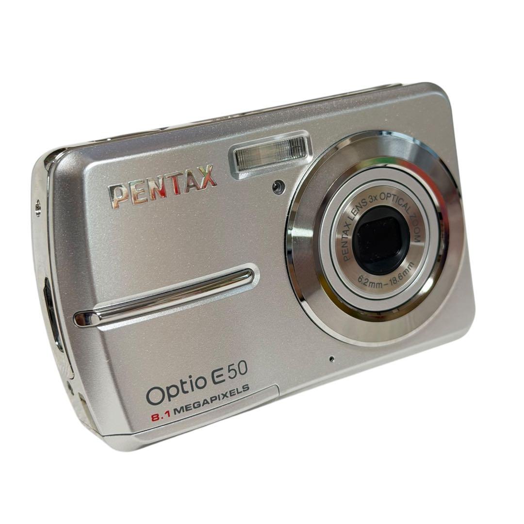 （極美品）PENTAX Optio E50 コンパクトデジカメ 乾電池式