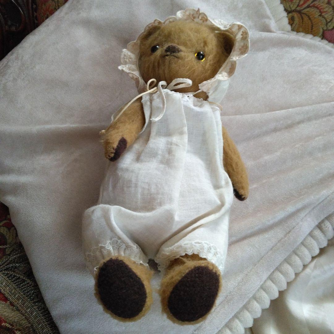 手作り茶色いぬいぐるみ