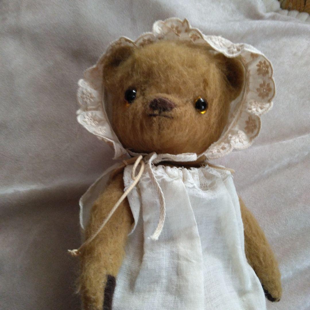 手作り茶色いぬいぐるみ