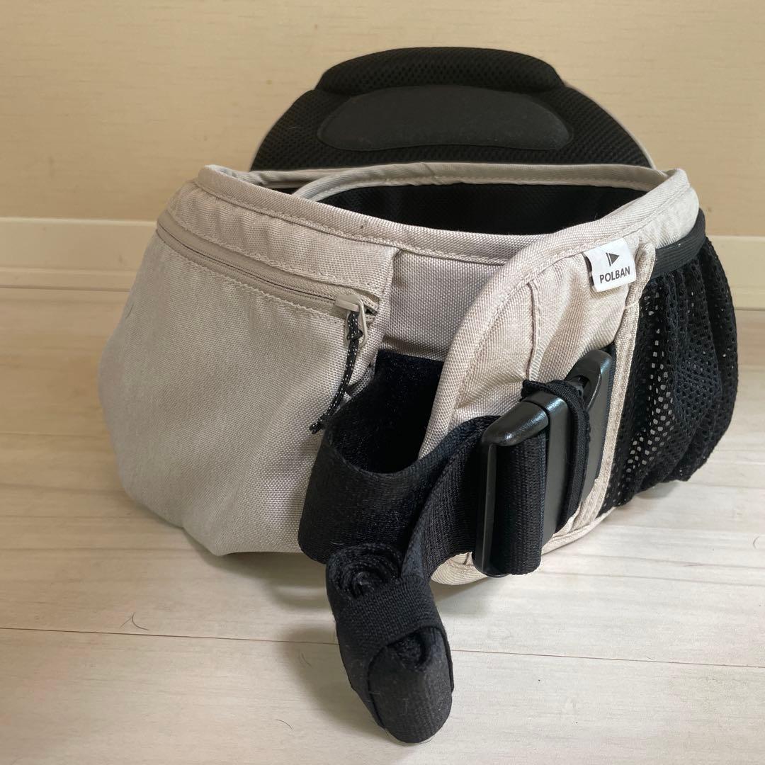 POLBAN ADVANCE ヒップシート アイボリー　シングルショルダー付き