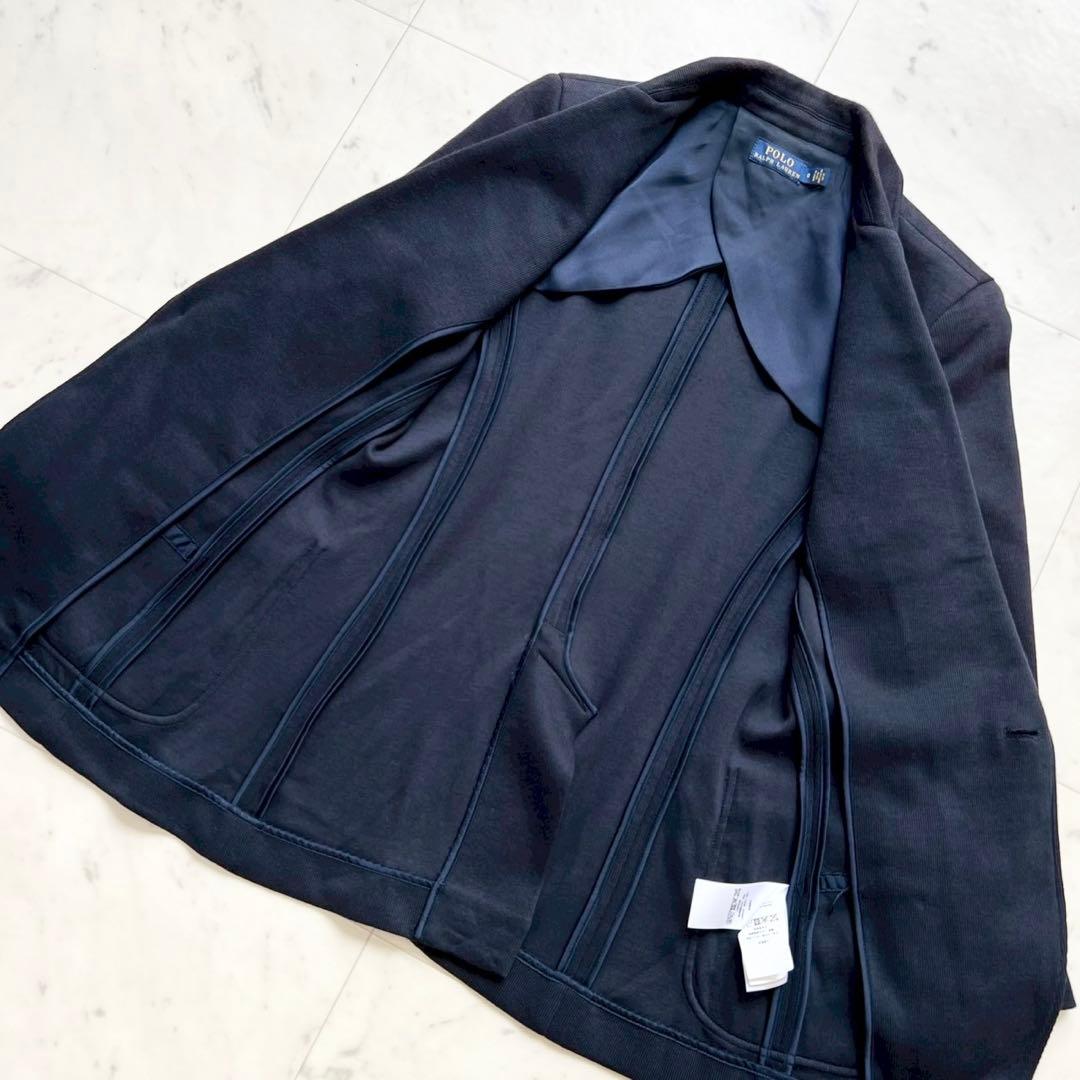POLO RALPH LAUREN ニット エンブレム刺繍ブレザー ワンブレスト