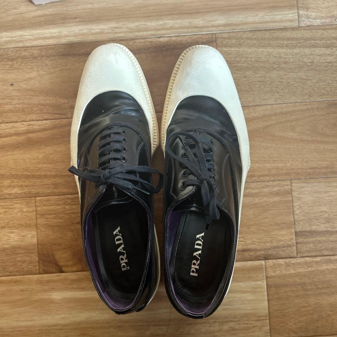 名作 PRADA 12AW ラバーソール ブーツ 38 アーカイブ プラダ