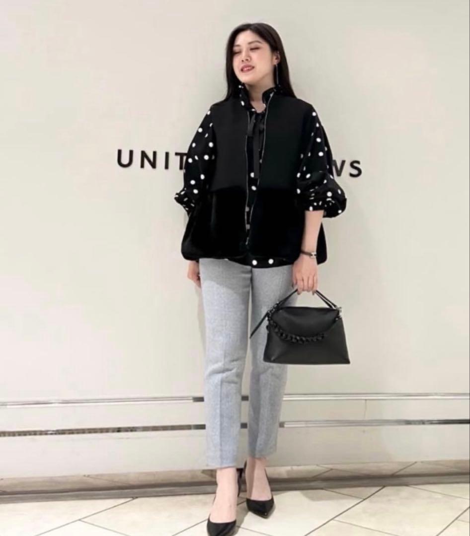 ユナイテッドアローズ　フェイク ファー コンビ ベスト　即完売品