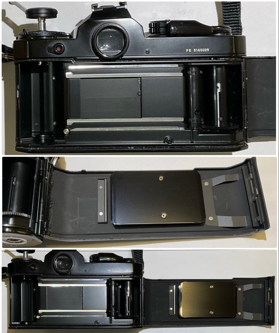 ニコン　NIKON FE　本体　ベルト　レンズｘ３　ケース　レリーズ　フィルター