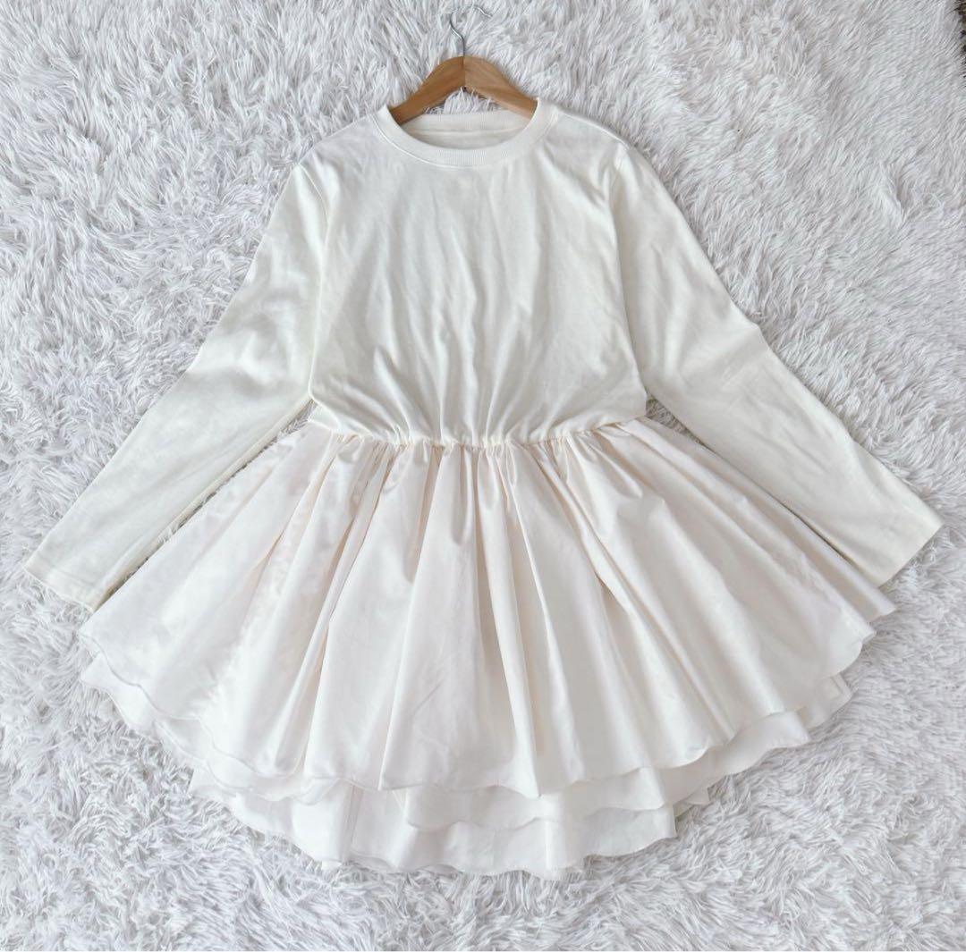 美品✨ ロージーモンスター ダブルスカラップドッキングチュニック付き 白