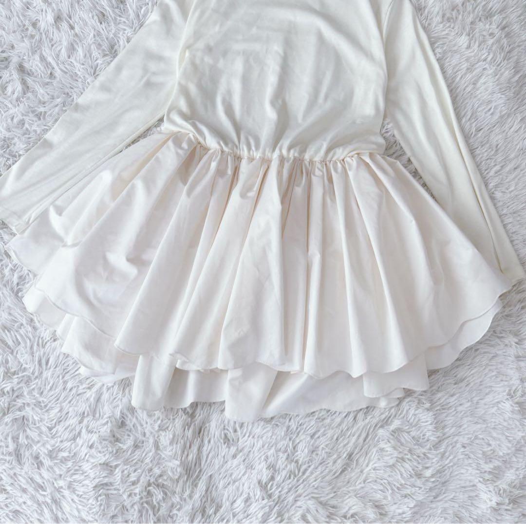 美品✨ ロージーモンスター ダブルスカラップドッキングチュニック付き 白