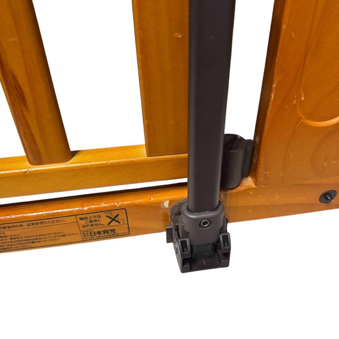 【日本育児】 木製 パーテーション FLEX-W 400 ブラウン ベビーゲート