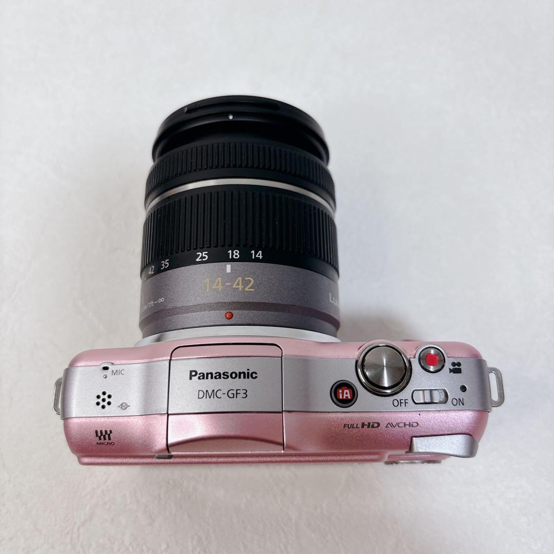人気カラー✨Panasonic LUMIX DMC-GF3 レンズキット　ピンク