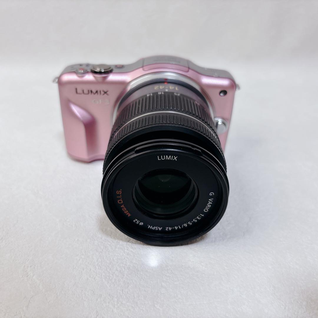 人気カラー✨Panasonic LUMIX DMC-GF3 レンズキット　ピンク