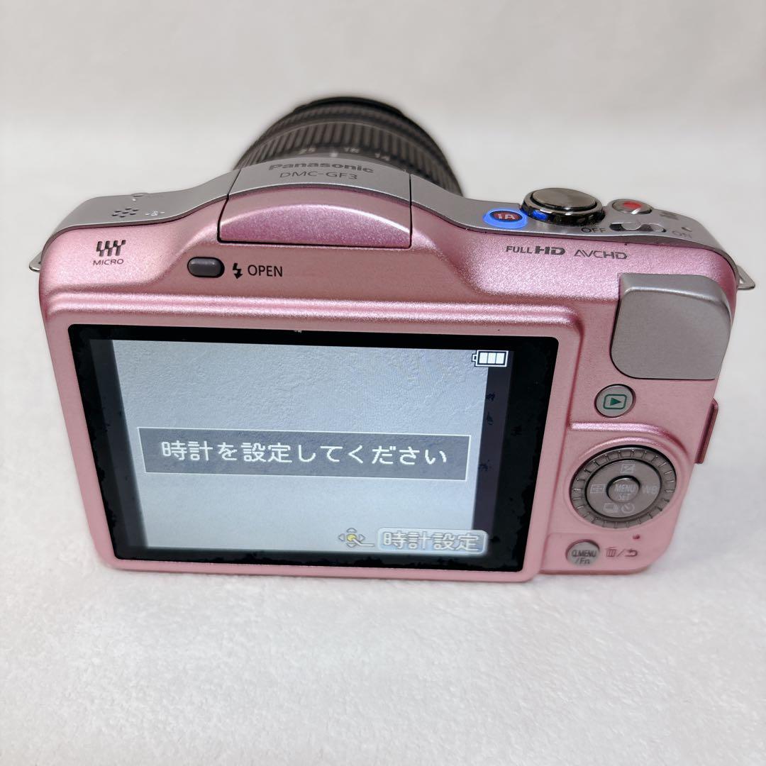 人気カラー✨Panasonic LUMIX DMC-GF3 レンズキット　ピンク