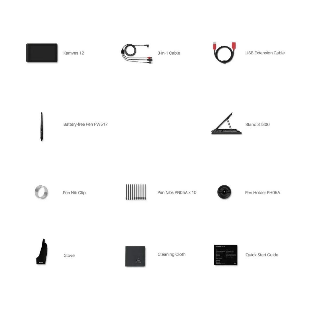 HUION Kamvas12 液晶ペンタブレット スタンド付き