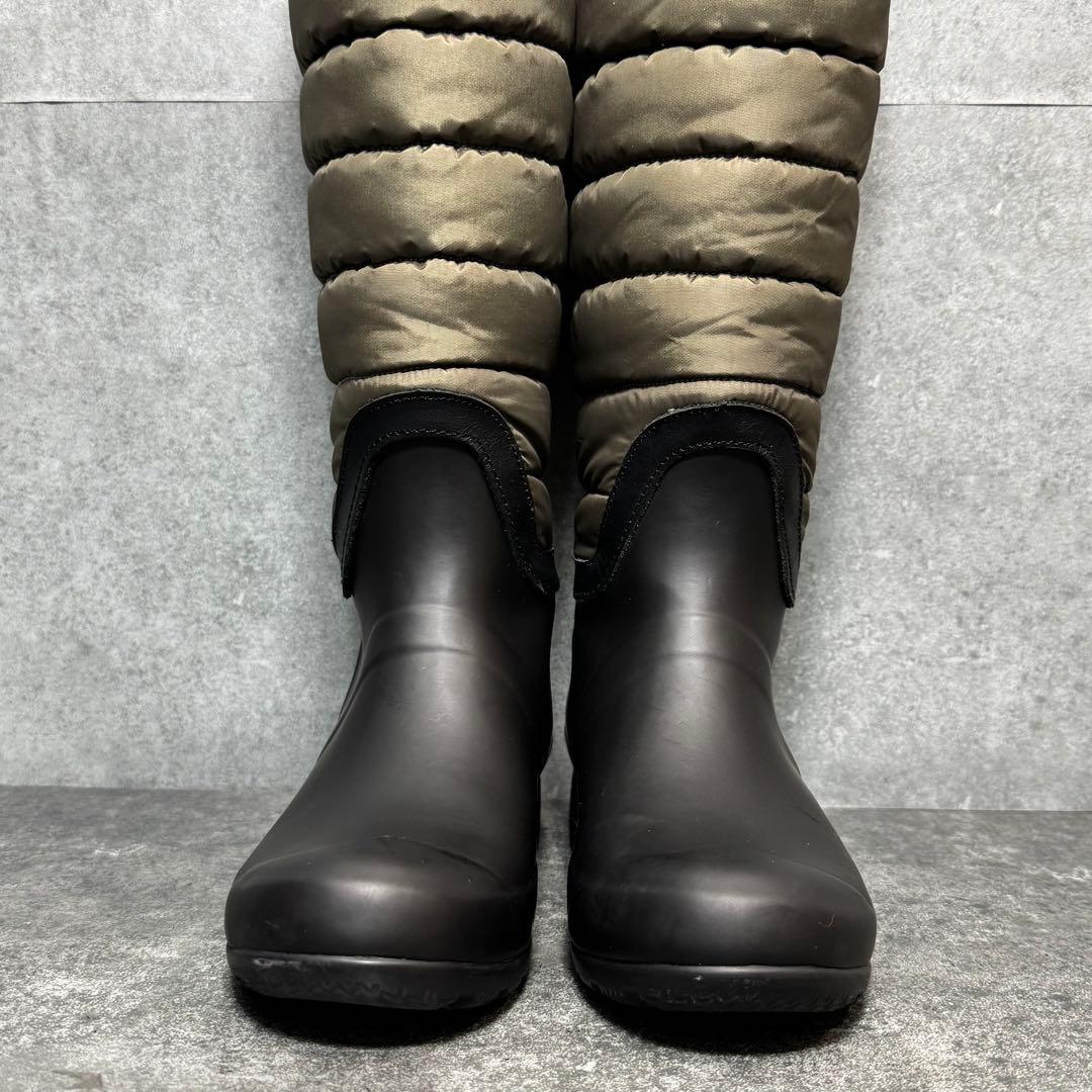 【新品】HUNTER オリーブ スノーキルティング ブーツ ナイロン 22cm