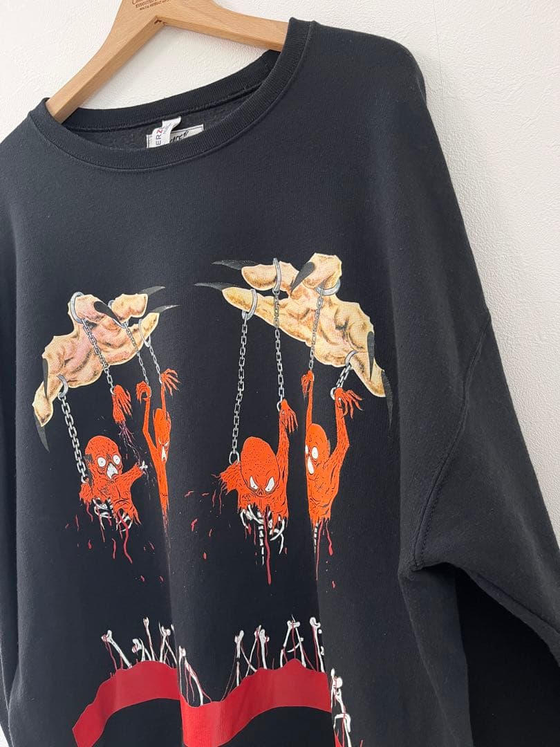 ワコマリア　ネックフェイス　コラボ　スウェット　トレーナー　ブラック　XL