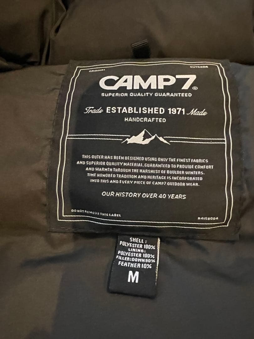 CANP7 カーキ フード付きダウンジャケット