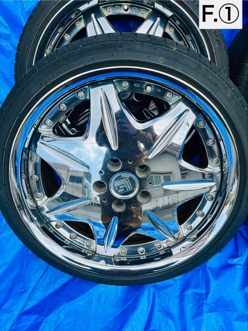 K*G様 WORK ワーク LS207 19インチ 深リム クロームメッキ 4本