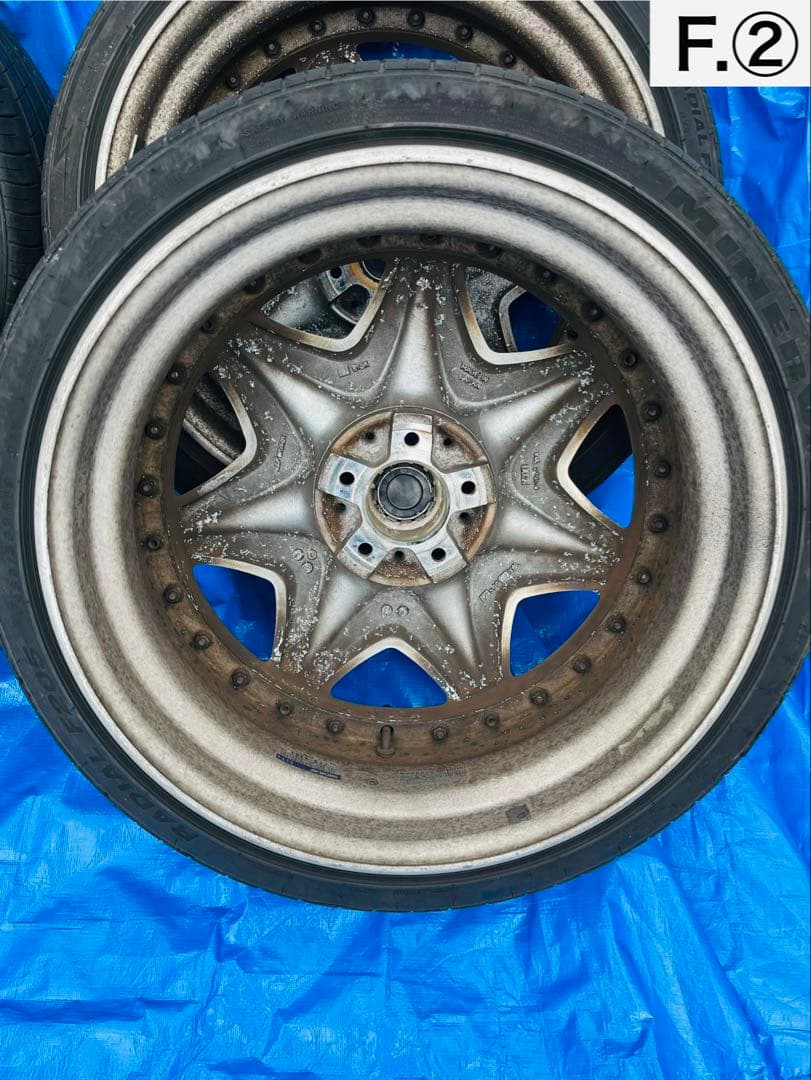 K*G様 WORK ワーク LS207 19インチ 深リム クロームメッキ 4本