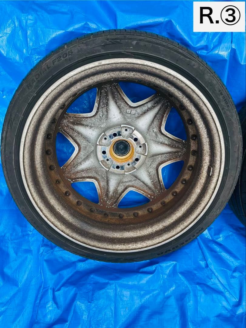 K*G様 WORK ワーク LS207 19インチ 深リム クロームメッキ 4本