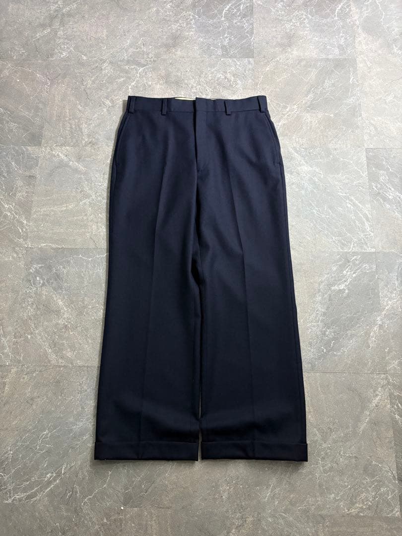 パンツ 90s J.PRESS wide wool slacks dark navy