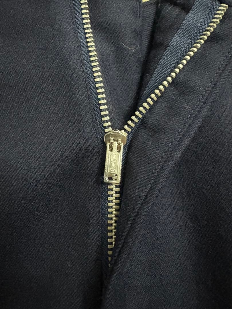 パンツ 90s J.PRESS wide wool slacks dark navy