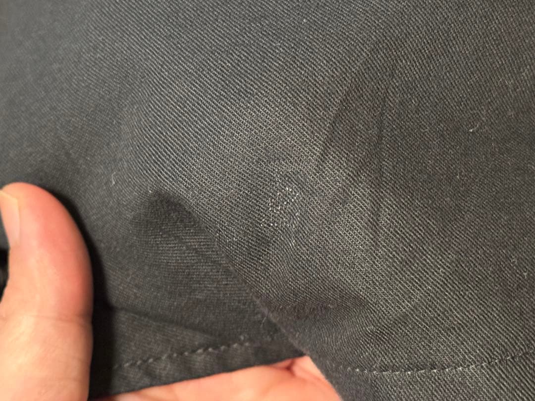 Markaware ダブルプリーツトラウザー ウールサバイバルクロス 黒 1