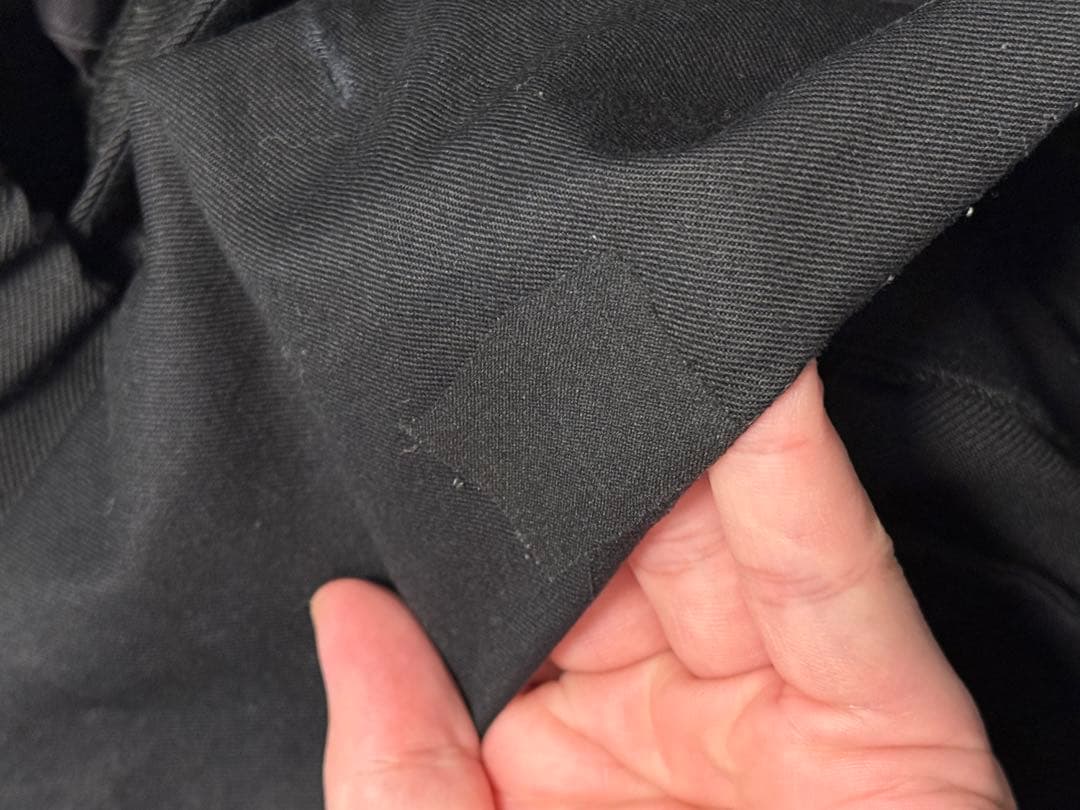 Markaware ダブルプリーツトラウザー ウールサバイバルクロス 黒 1