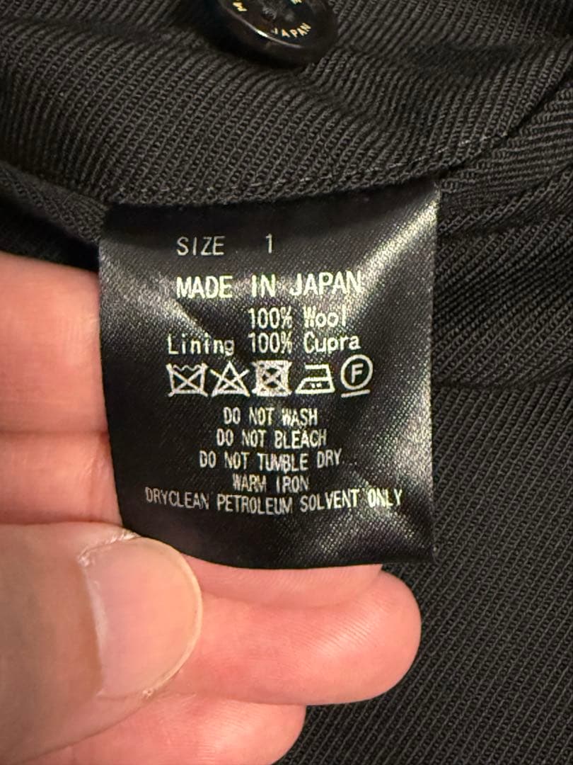 Markaware ダブルプリーツトラウザー ウールサバイバルクロス 黒 1