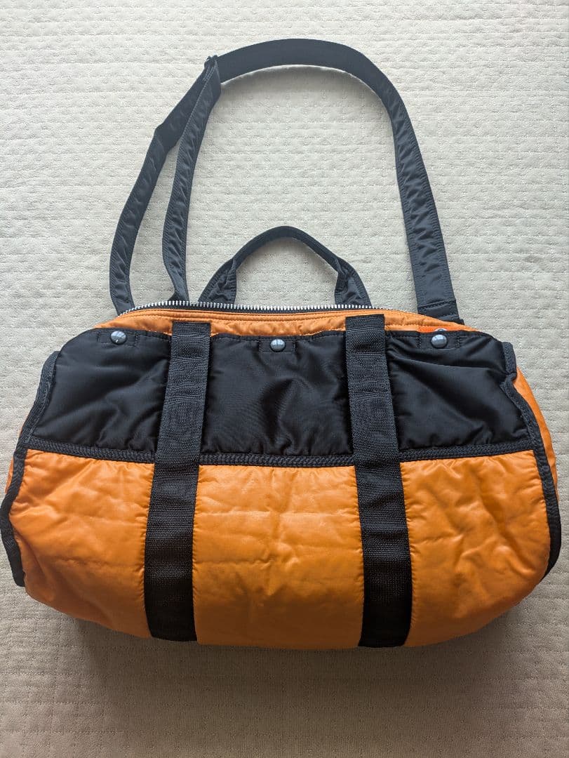 廃盤美品 PORTER ポータータンカー2way ボストンバッグ　黒ドラムバッグ