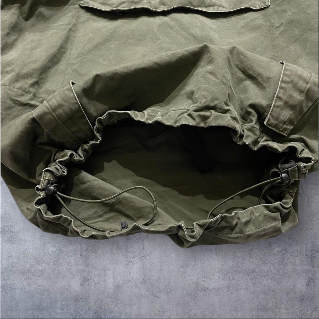 bond555vintage コットンアノラックパーカー 軍モノ オリーブ