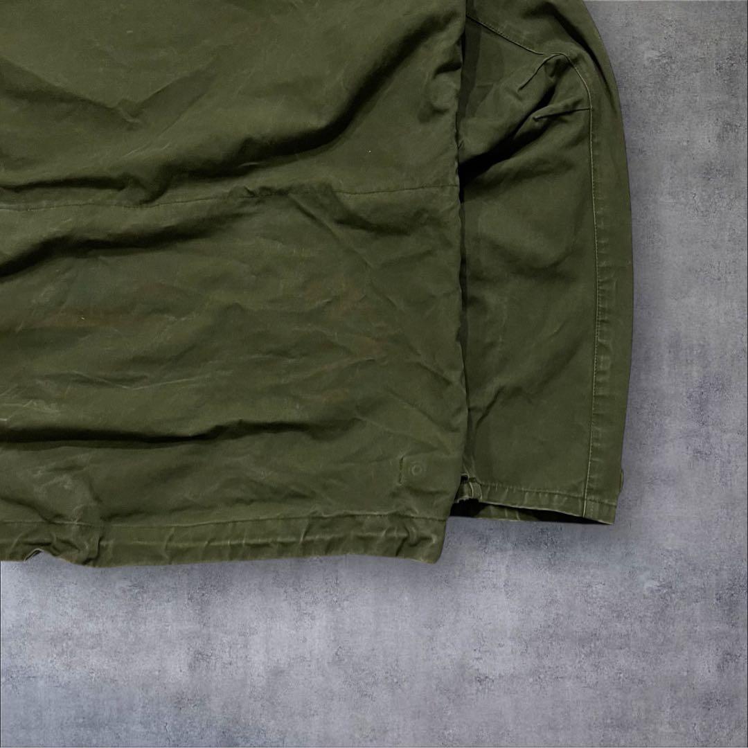 bond555vintage コットンアノラックパーカー 軍モノ オリーブ