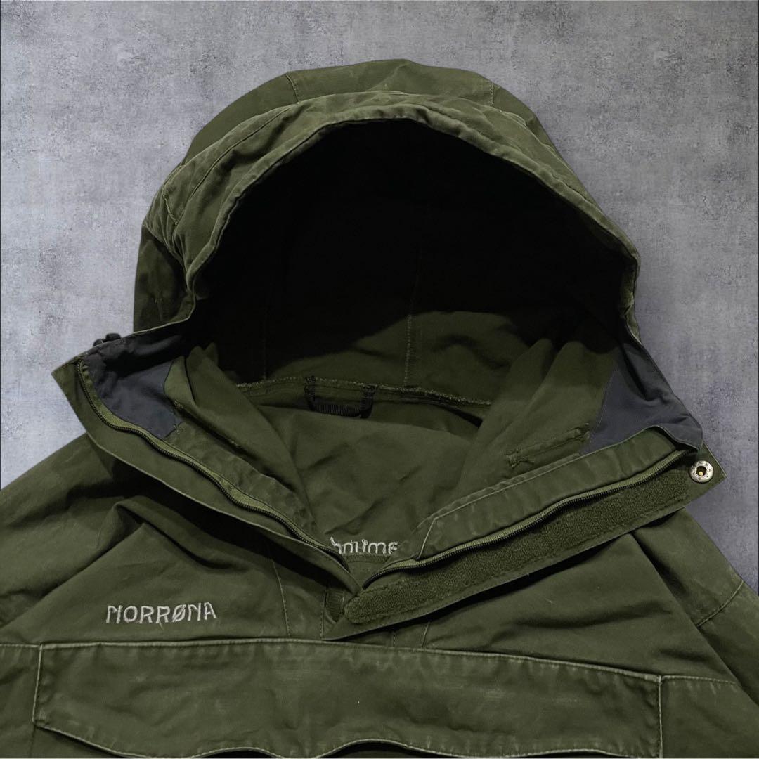 bond555vintage コットンアノラックパーカー 軍モノ オリーブ