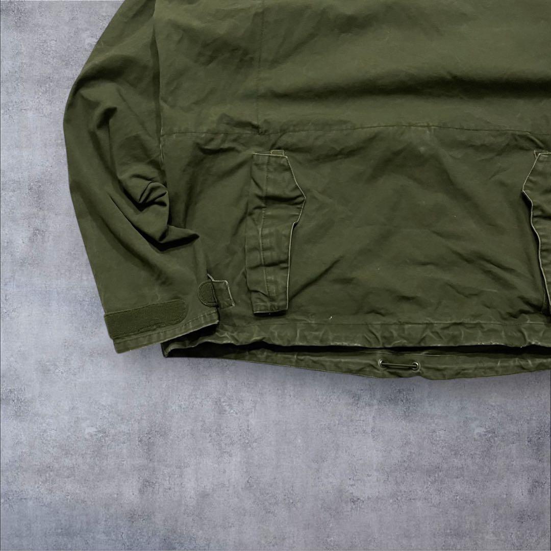 bond555vintage コットンアノラックパーカー 軍モノ オリーブ