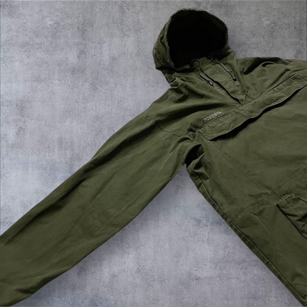 bond555vintage コットンアノラックパーカー 軍モノ オリーブ